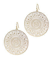 Round Filigree Earring